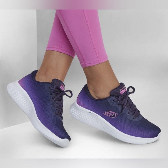 Skechers Lite Pro Fade out Sneakers in Navy/Pink BRAND NEW - Picture 1 of 5
